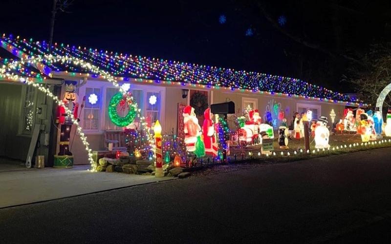 Photo courtesy of Matis Family. Many local houses like this of one of Andrew and Deedee Matis at 23 Cross Street in Clayton are all lit up for the Christmas holiday. Over the recent weeks, multiple events have been held to display festive lights.