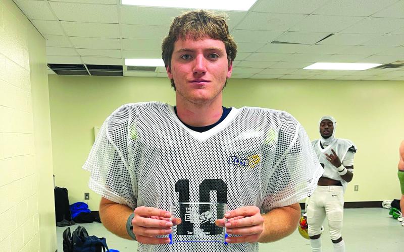 Luke Morey/The Clayton Tribune. RCHS senior quarterback Keegan Stover was named Top Performer of the Week at the Georgia Elite Classic in December.