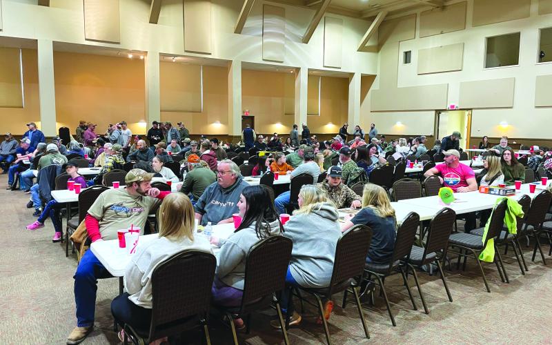 Tony Penrose/The Clayton Tribune. Crowds of people attended the One for the Wall 2022-2023 Deer Contest at the Rabun County Civic Center.