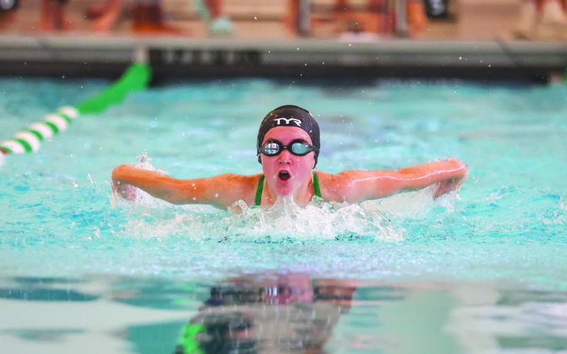 TFS Athletics. TFS sophomore Madison Dampier now is the state title holder in the 100 butterfly.