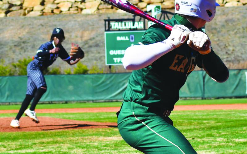 Enoch Autry/The Clayton Tribune. Rabun Gap and Tallulah Falls baseball faced off against each other on Saturday, Feb. 18 for one of the first games of the season. Rabun Gap got the better of TFS with a 12-2 victory.