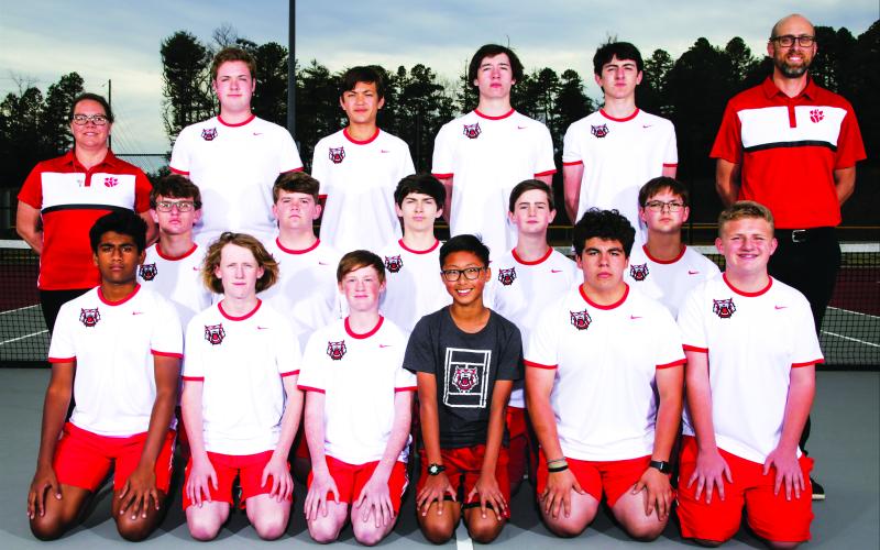 Submitted photo. The 2023 Rabun County boys tennis team.