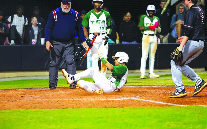 Courtesy of Austin Poffenberger. Frankie Moree has led Tallulah Falls School to a 3-2 record with a .455 batting average, including four hits and a home run on Wednesday, Feb. 22, against East Jackson.