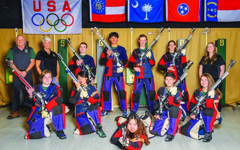 Submitted photo. The 2023 Tallulah Falls precision rifle team.