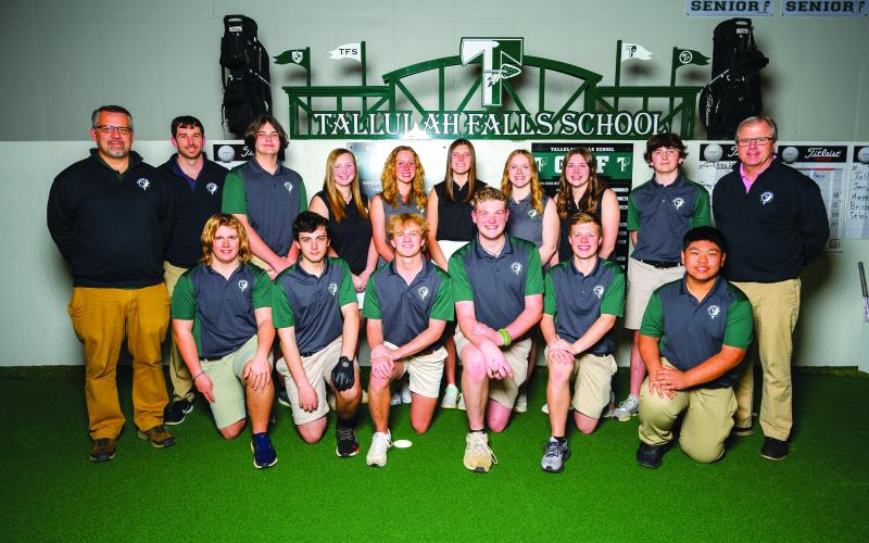 Submitted photo. The 2023 Tallulah Falls boys and girls golf teams.