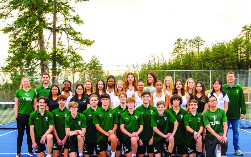 Submitted photo. The 2023 Tallulah Falls boys and girls tennis team.