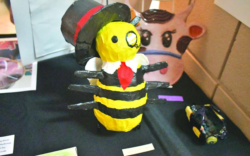 Megan Broome/The Clayton Tribune. This art piece created by Sophia McCarthy was on display at the show.
