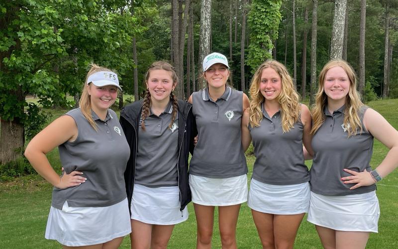 TFS Photo. gins, Madeline Martin and Ella Akers helped TFS finish fifth at state.
