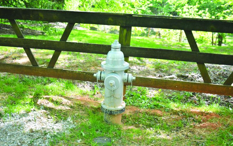 Megan Broome/The Clayton Tribune. New fire hydrants continue being installed as city of Clayton officials actively work to make improvements on its water and sewer infrastructure for better flow and fire protection to customers. This fire hydrant at Dunlap Street and Colorado Lane was installed a couple of months ago.