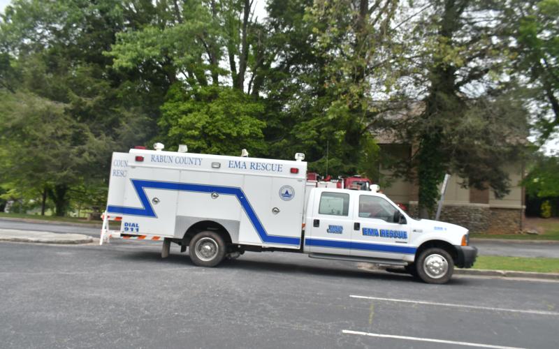 Megan Broome/The Clayton Tribune. Rabun County EMA Rescue was one of the organizations at Government Day Friday, May 19.