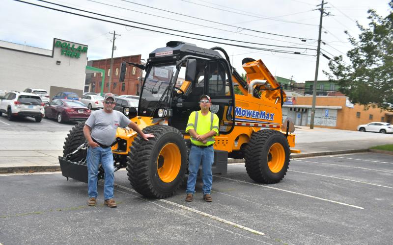 Megan Broome/The Clayton Tribune. Rabun County Road Department participated in Government Day for Fifth Graders.