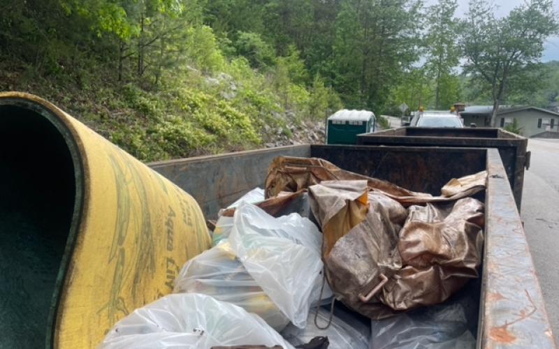 Submitted photo. Volunteers for the LBCA “Clean Up the Lake Day’ event on Friday, May 12 on Lake Burton.