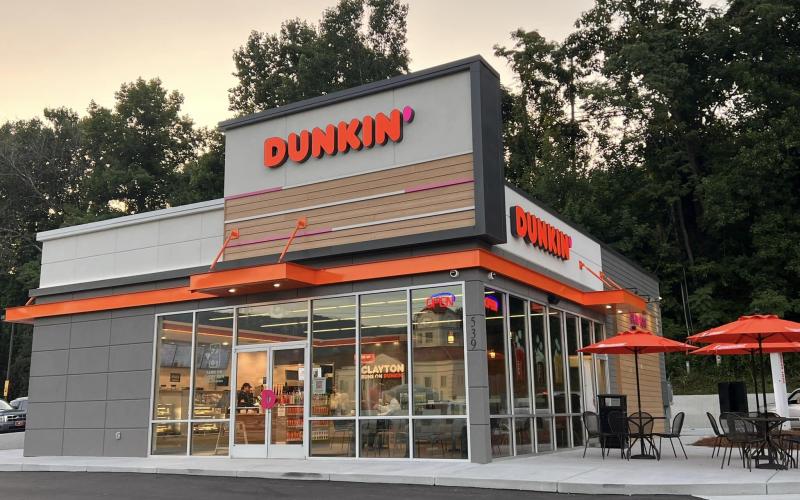 Photo courtesy Forward Rabun/Rabun County Chamber of Commerce. Clayton now runs on Dunkin’ as the restaurant officially opened at 539 Highway 441 on July 13.