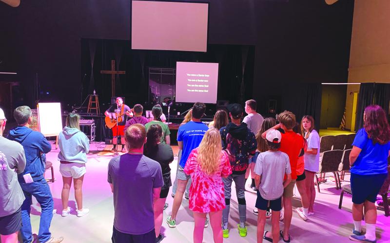 Submitted photo. RAPpers hold praise and worship services during the week at the CFUMC Family Life Center.