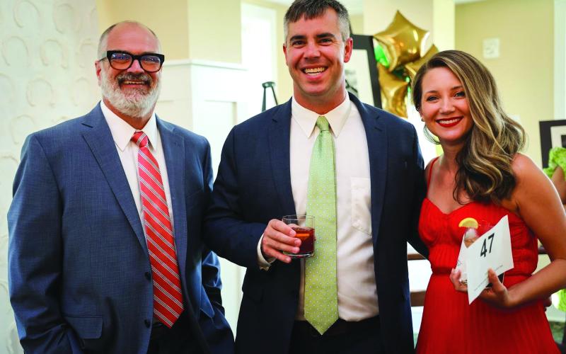Photo courtesy Rabun Gap-Nacoochee School. Micah McCracken, Jay Couey, and Abbigail Couey.