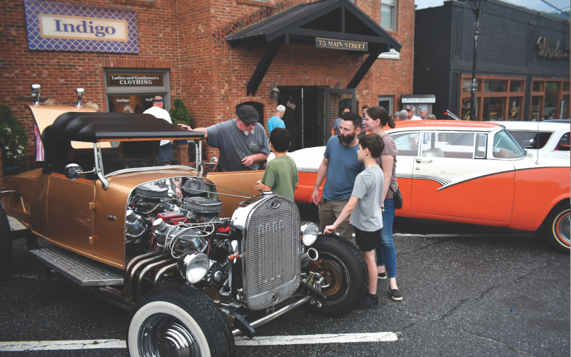 Enoch Autry/The Clayton Tribune. Dozens of cars enticed people downtown.