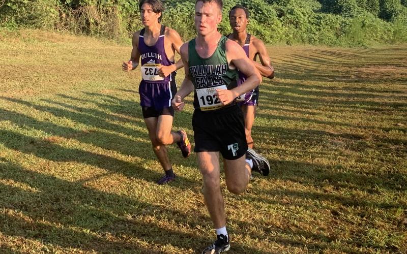 TFS Athletics. Junior Tallulah Falls cross country runner Timothy Beck finishes ninth with a time of 19:25.11 at the Cookies ‘n Quotes Invitational.