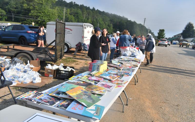 Megan Horn/The Clayton Tribune. An information health fair for migrant workers and families was held Aug. 19 and had a huge turnout. The event was organized by Rabun County Schools in conjunction with Osage Farms and other organizations.