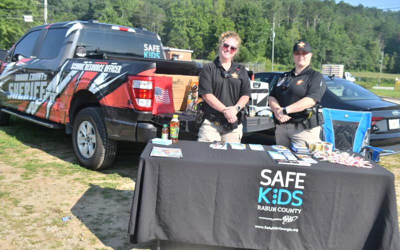 Megan Horn/The Clayton Tribune. Safe Kids Rabun County was at the Rabun County Schools health and resource fair Aug. 19 providing educational information.