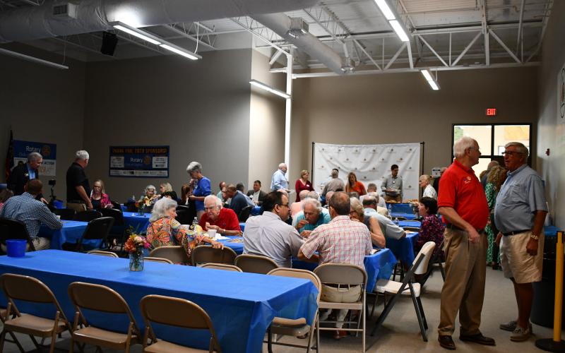 Megan Horn/The Clayton Tribune. Several nonprofits and local organizations have utilized the Rotary Community Room since it opened. The grand opening and dedication for the space was held Thursday, Sept. 14.