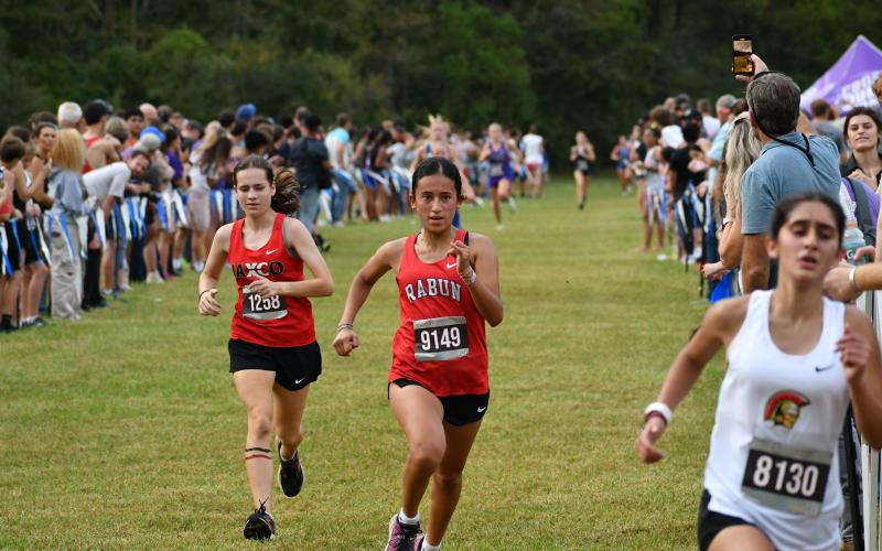 Wade Cheek/The Clayton Tribune. Lady Cat senior Itzia Vasquez placed 32nd in the girls 5000-meter race of last Thursday’s Mountain Invitational. The Wildcats will soon host their home meet in Tiger on Oct. 12 with junior varsity running first at 4:30 p.m.