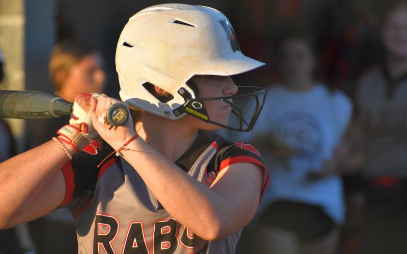 Wade Cheek/The Clayton Tribune. Senior shortstop Mili Watts cracked two doubles in Tuesday’s loss against Elbert County. The Lady Cats will look to bounce back against region opponent Athens Christian today at 5:30 in Athens.