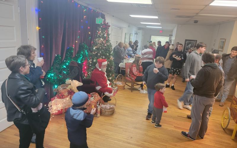 Enoch Autry/The Clayton Tribune. Many community members attended the Dillard Tree Lighting Nov. 26.