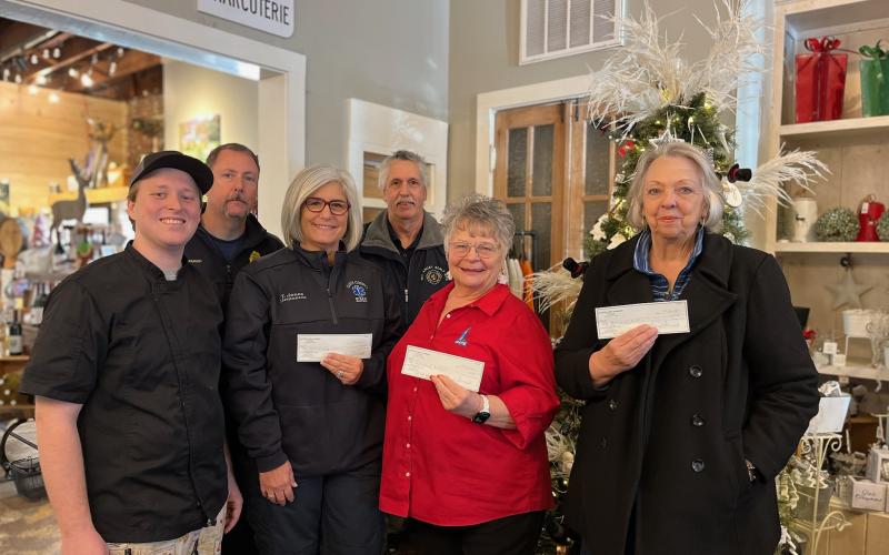Submitted photo. Spaghetti Dinner fundraiser raises $2,920 for Rabun County Fire Services and EMS.