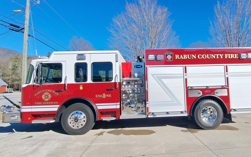 Megan Horn/The Clayton Tribune. Rabun County Fire Services recently put brand new Engine 1 into service and it has already responded to several calls within the county. The brand new apparatus replaces the 2018 engine that was previously used at Station 1.