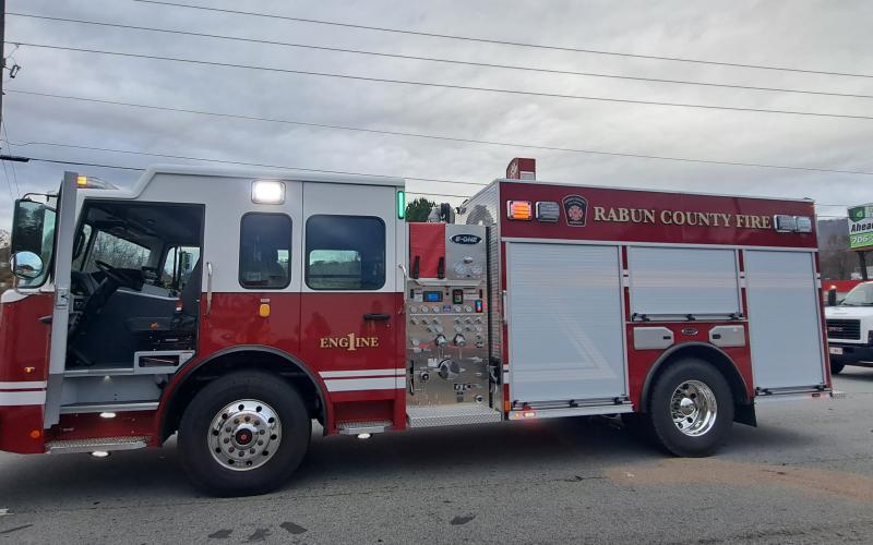 Megan Horn/The Clayton Tribune. Engine 1 works a crash on Ga. 15 at Ramey Blvd.