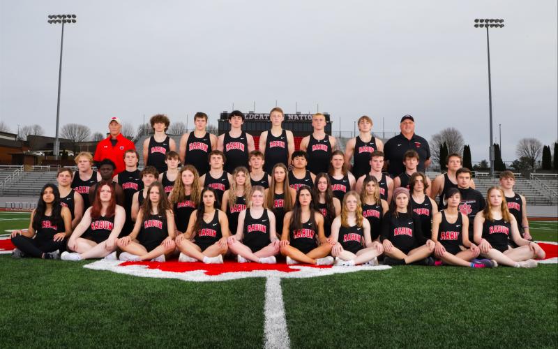 Submitted. The RCHS track and field team includes G.B. Anderson, Esmeralda Antonio Hernandez, Jayda Bearden, Isabella Buchanan, Madison Burr, Ansley Clark, Aubrey Colbert, Riley Crane, Hanna Delic, Ash Denning, Hayden Deslich, Andrea Espitia, Jalyn Fisher, Vivian Fisher, Sen Flaherty, Ruben Fuentes, Brysen Greene, Reese Greene, Kenlee Hedge, Madison Houck, Walker James, Christina Keller, Madilyn Kowalsky, Reed Lafevers, Valery Lembi, Libby Lewis, Celton Littrell, J.P. Lopez, Leo Marin, Brady Mazarky, Molly