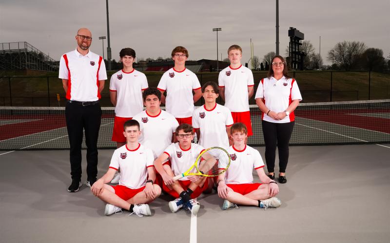 Submitted. The Rabun County boys tennis team includes Robbie Fountain, Brady Darnell, Ashden Denning, Talan Adams, Travis Keener, Landan Bedingfield, Andrew Connor, Maxwell Cox, Morgan Flores, Brayden Kelly, Lleyton Phillips, Rett Walker Potzner, Graham Anderson and Jaxon Fisher.