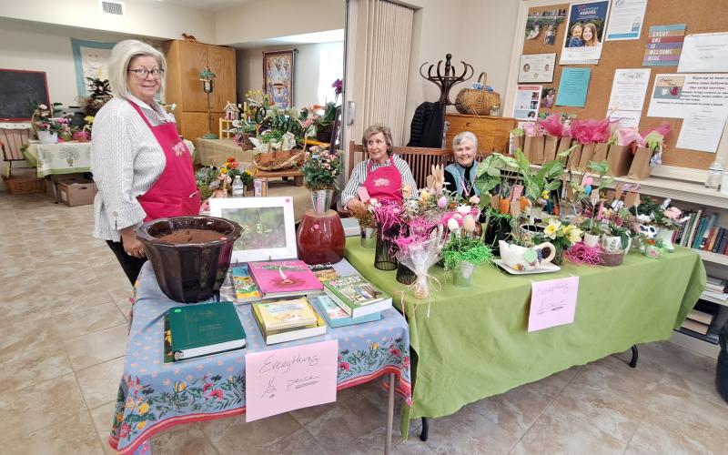 Megan Horn/The Clayton Tribune. Mountain Ivy Garden Club held its “Prelude to Spring: A Garden Symposium” event on March 19 and participants got the chance to purchase a variety of plants and gardening supplies.