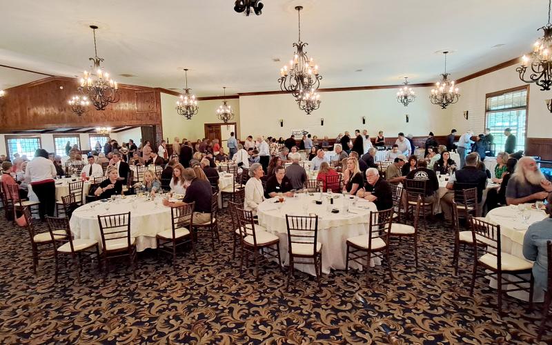 Megan Horn/The Clayton Tribune. The May 16 Forward Rabun Business Awards Breakfast held at The Dillard House was a well-attended event. This year’s event had record attendance as businesses were recognized for their contributions to the community and customer commitment.