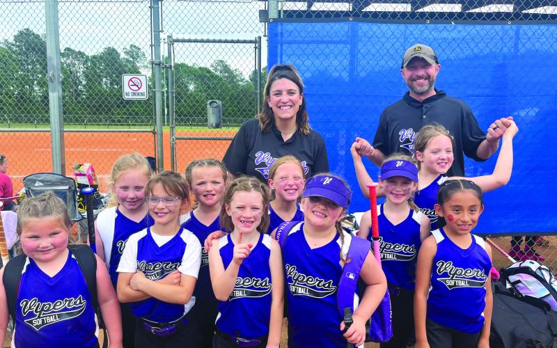 Submitted. The RCLL 7-8 Vipers softball team.