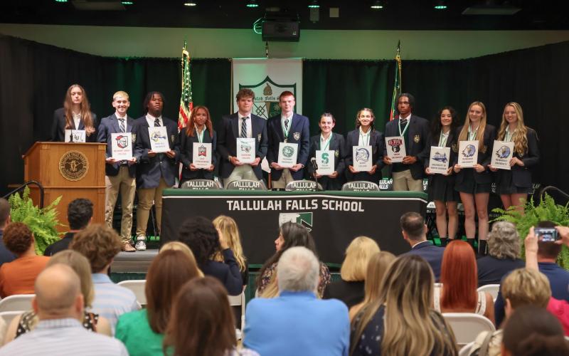 TFS Athletics. Tallulah Falls Indians and Lady Indians on the TFS “Next-Level Indians” list that now has approximately 90 members this year are seniors Adrijana Albijanic, Austin Ball, Makhi Edgecombe, Ariel Kelsick, Sam Ketch, Henry Rickman, Iva Ristic, Julianne Shirley, Caden Walker, Brianna Walter, Ashlyn Yaskiewicz and Skylyn Yaskiewicz.