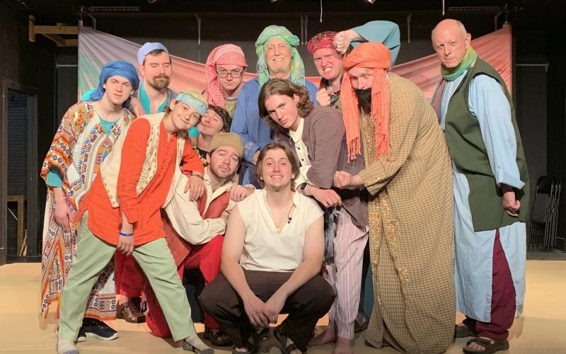 Photo courtesy North Georgia Community Players. The cast from “Joseph and the Amazing Technicolor Dreamcoat” will perform this weekend in Dillard.