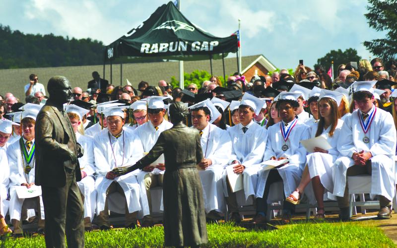 Enoch Autry/The Clayton Tribune. One hundred two students graduated from RGNS on May 19.