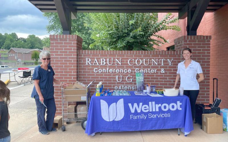 Submitted photo. The second quarterly Rabun County Board of Health public health talk was a success as community organizations passed out educational literature.