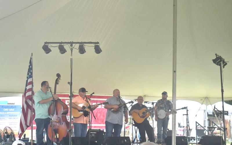File photo. Curtis Blackwell and the Dixie Bluegrass Boys are scheduled back again this year at the 27th Dillard Bluegrass Benefit Festival at Dillard City Hall Fairgrounds Friday, Aug. 2, and Saturday, Aug. 3.