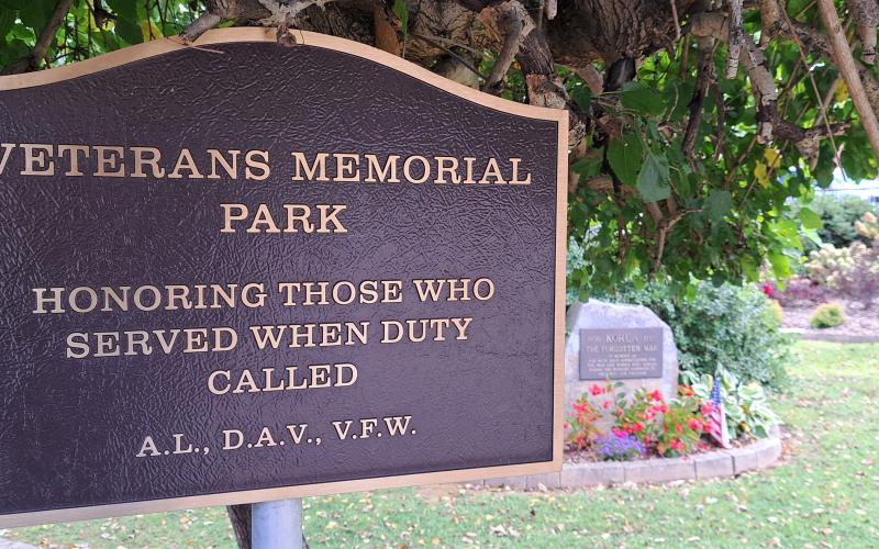 Megan Horn/The Clayton Tribune. Veterans Memorial Park in downtown Clayton is managed by the Mountain Ivy Garden Club and supports veterans, who also work hard to keep the location looking great.
