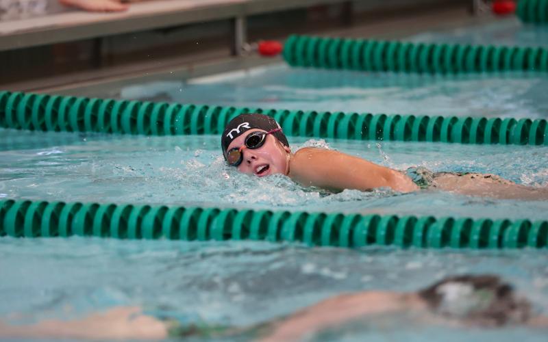 TFS Athletics. Three-time state champion swimmer Madison Dampier recently signed to continue her swimming career at the University of Cincinnati.
