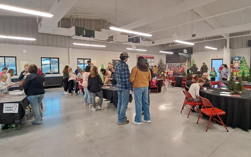 Megan Horn/The Clayton Tribune. The second annual “Santa on the Farm” event at Rabun County Schools Agricenter Dec.5 was a huge success as community members had the opportunity to enjoy holiday activities and tour the facility with Rabun County’s middle and high school FFA programs.