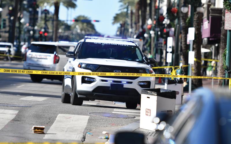 Wade Cheek/The Clayton Tribune. Four hundred officers have responded in relief to the recent terrorist attack on Bourbon Street in New Orleans that killed 14 people and injured dozens more on the morning of Wednesday, Jan. 1. 