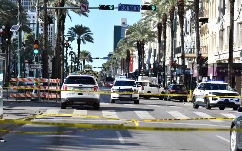 Wade Cheek/The Clayton Tribune. Four hundred officers have responded in relief to the recent attack on Bourbon Street in New Orleans that killed 15 people and injured dozens more on the morning of Wednesday, Jan. 1. 