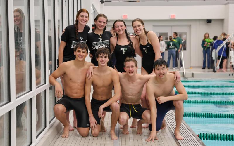 TFS Athletics. The 2025 senior class of the TFS swim teams were honored at the TFS ‘Light of the Mountains’ Invitational along with several alumni on Saturday, Jan. 18. This year’s senior class includes Madison Dampier, Addison Albury, Josie Chesser, Grayson Penland, David Plaisted, Victoria VerBerkmoes, Hanna Rudnicka and William Xu.