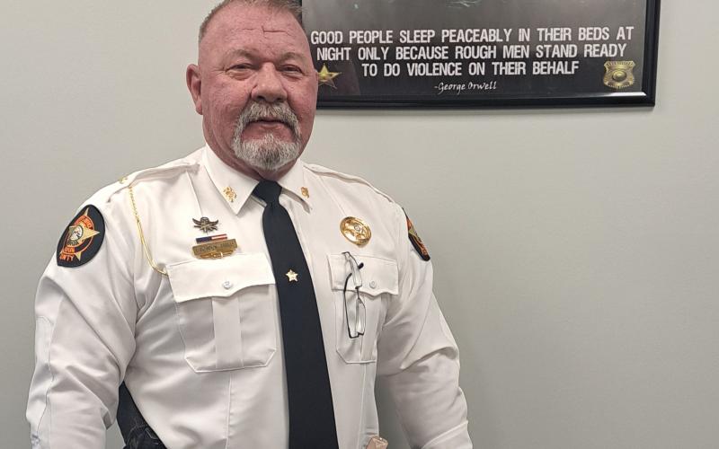 Megan Horn/The Clayton Tribune. Rabun County Sheriff Mark Gerrells looks forward to his term as "the people's sheriff" and serving the community in a positive way by providing proactive resources to citizens.