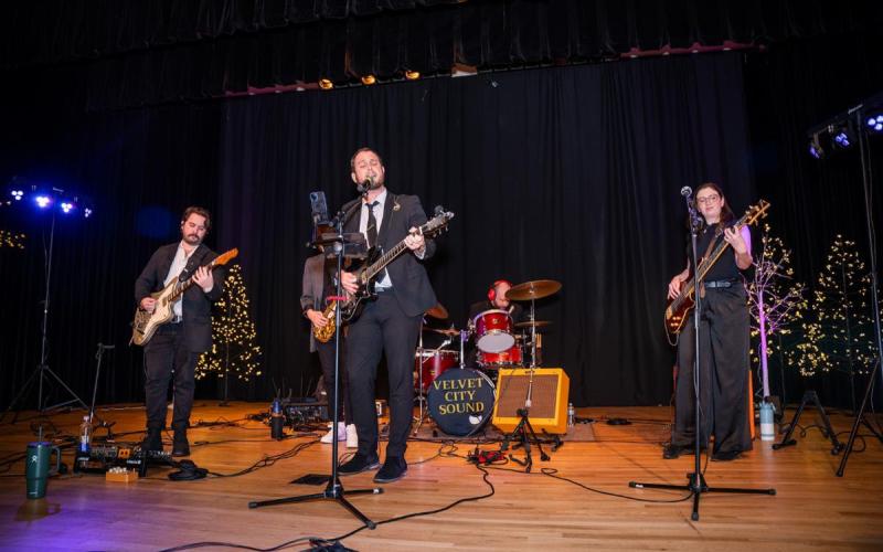 Carson Sprinkle/CLS Films/Submitted. Velvet City Sound provided musical entertainment as the live dance band during the 25th annual F.A.I.T.H. Sweetheart Ball on Saturday, Feb. 8. The event was a night of food, auctions and dancing that supported the local nonprofit.