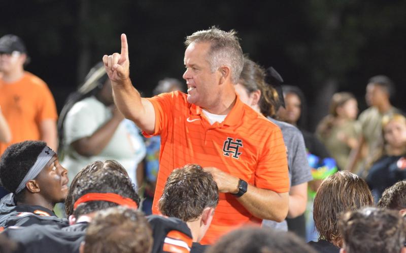 The Hartwell Sun. Newly hired Rabun County head football coach Rance Gillespie speaks to his former Hart County players after a 2019 game during his time as head coach of the Bulldogs. Gillespie is a native of Rabun County.
