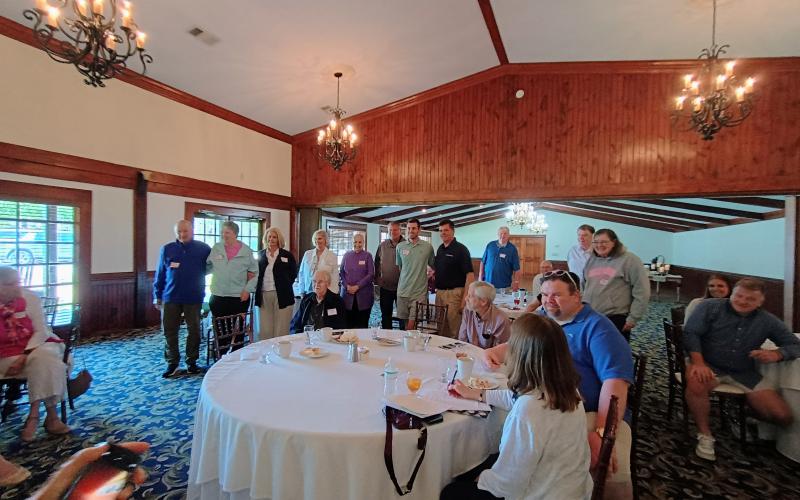 Megan Horn/The Clayton Tribune. During the 2025 Dillard Family Association Reunion on Saturday, April 26, family members who have ever worked in the kitchen and restaurant were asked to stand. The act was symbolic of generations of work that has gone into the success of the century-old landmark.
